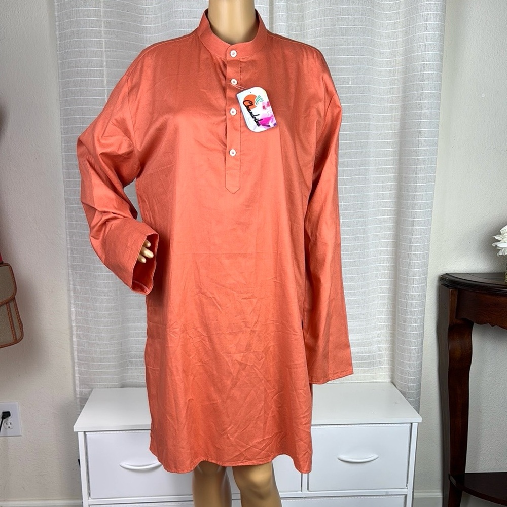 Chandrika Beautiful Orange Dress, Size 42B